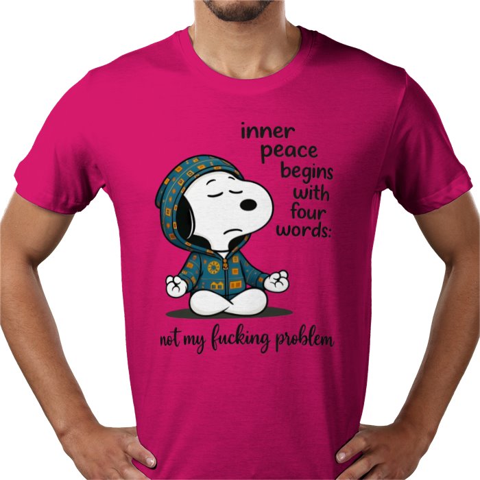 Inner Peace Starts With 4 Words - Snoopy T-shirt