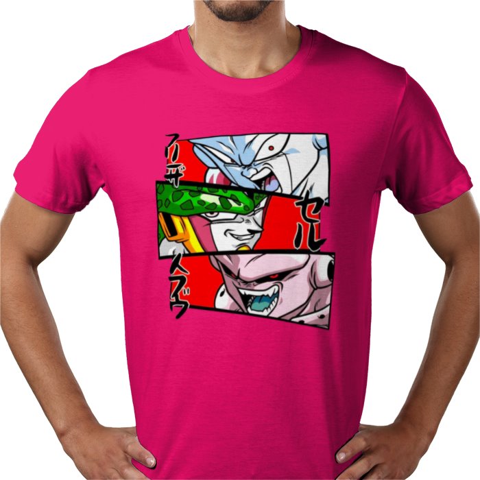 Dragon Ball Z Faces of Evil T-Shirt | DBZ Villains Anime Tee