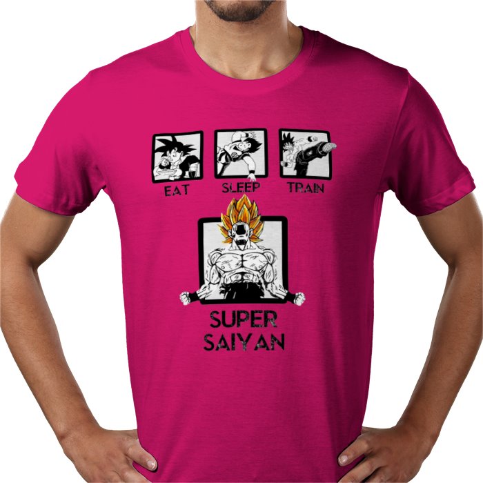 Dragonball Z - Eat Sleep Train T-shirt