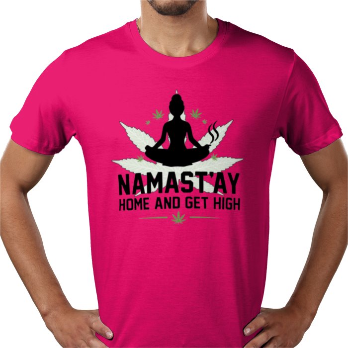 Nama'Stay Home - Funny Cannabis Yoga T-Shirt