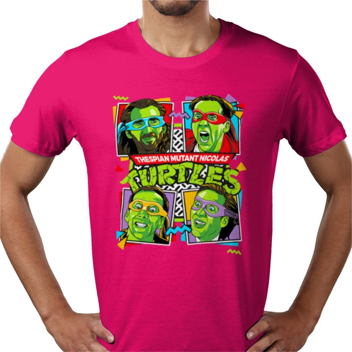 Nicolas Cage x Teenage Mutant Ninja Turtles — Thespian Mutant Nicholas Turtles T-Shirt