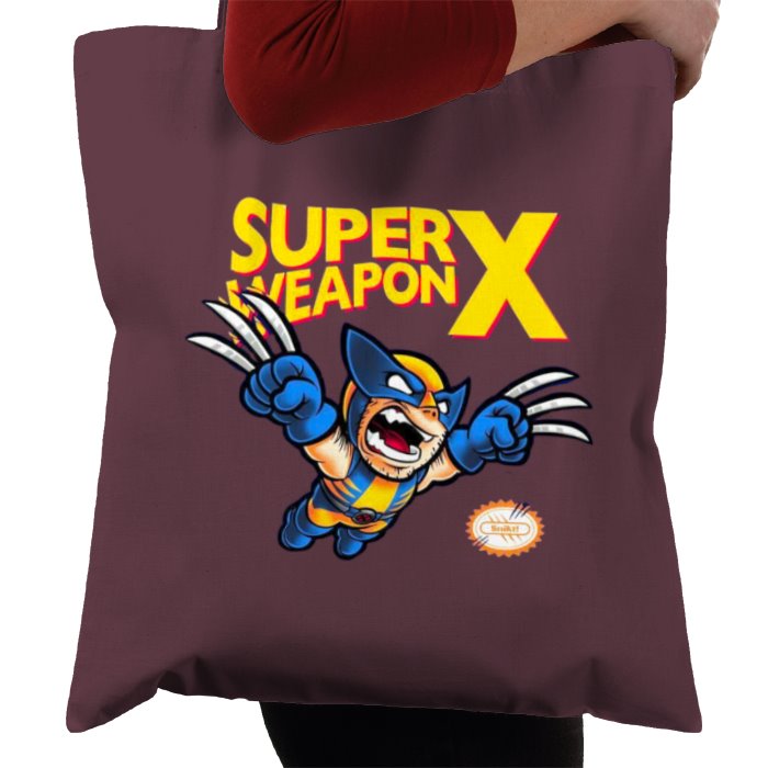 Super Mario Bro's & Wolverine - Super Weapon X Tote Bag