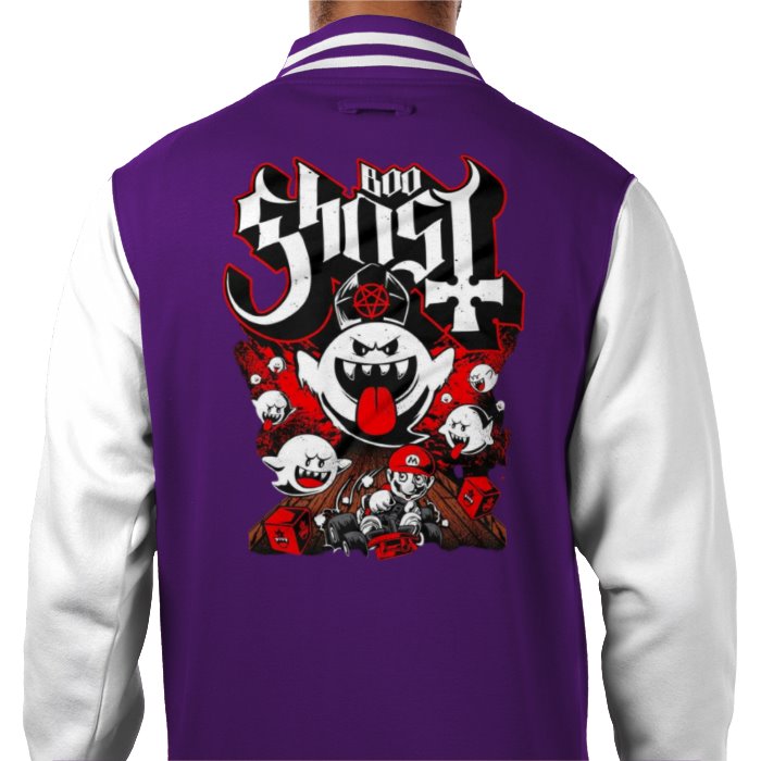 Mario Kart - Boo Ghost Theme Varsity Jacket