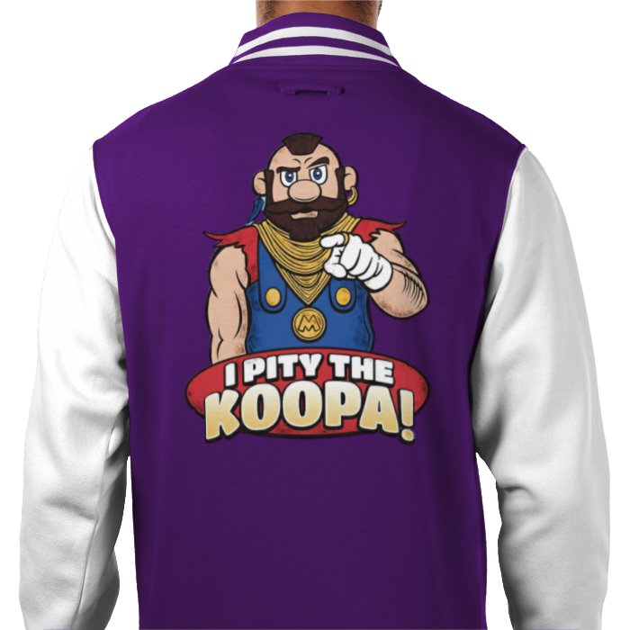 Super Mario x The A Team - I Pity The Kuppa Varsity Jacket