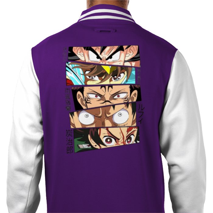 Anime Eyes Varsity Jacket