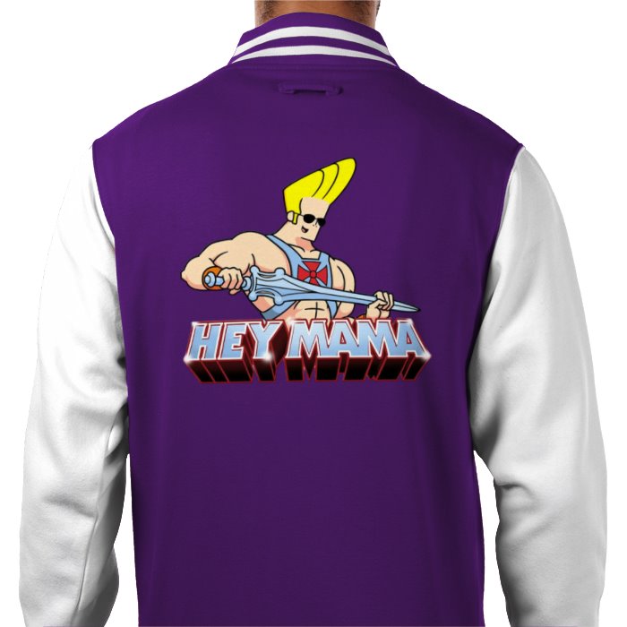 Johnny Bravo & He-Man - Hey Mama Varsity Jacket