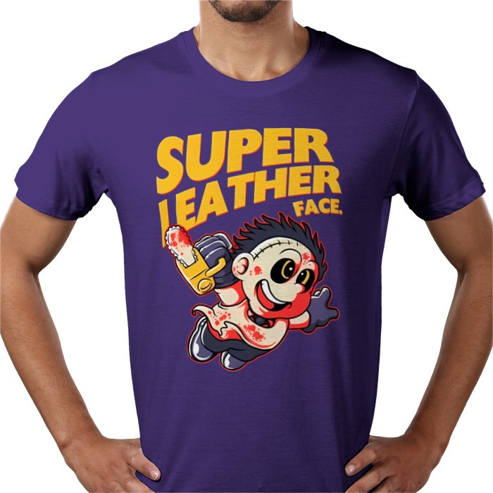 Texas Chainsaw Massacre x Super Mario Bros - Super Leatheface T Shirt