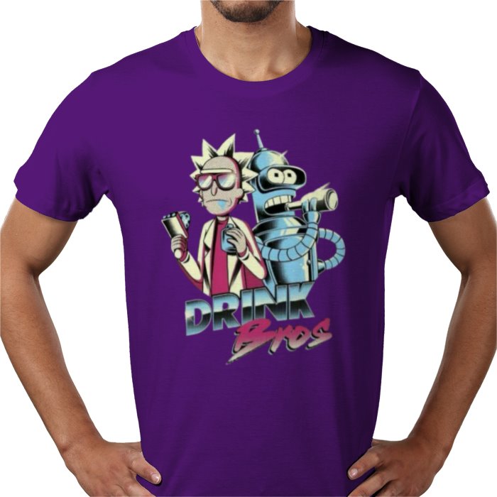 Rick & Morty x Futurama - Drink Bros T-shirt