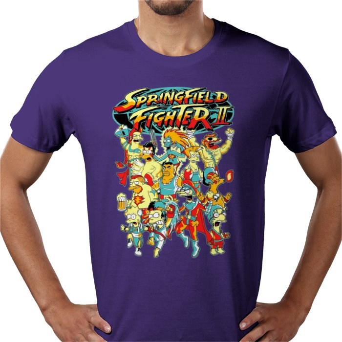 The Simpsons x Street Fighter 2 Parody T-Shirt
