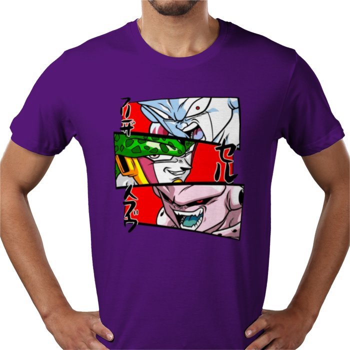 Dragon Ball Z Faces of Evil T-Shirt | DBZ Villains Anime Tee
