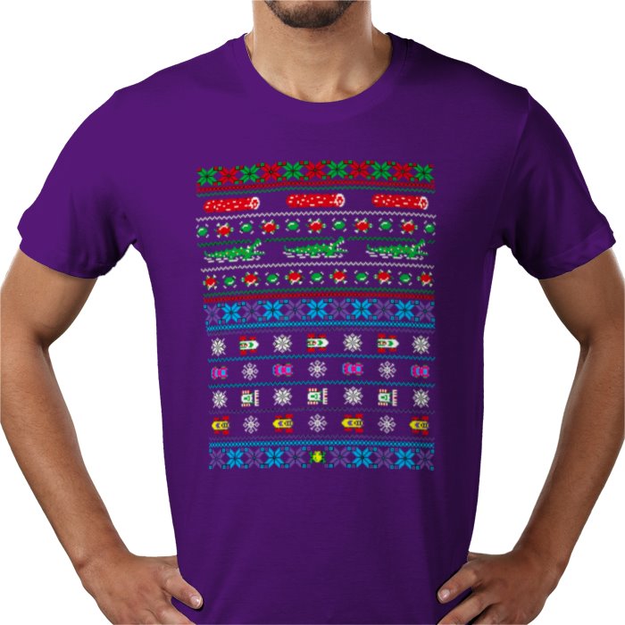 Ugly Jumper Style - Frogs Logs & Automobiles Christmas T Shirt