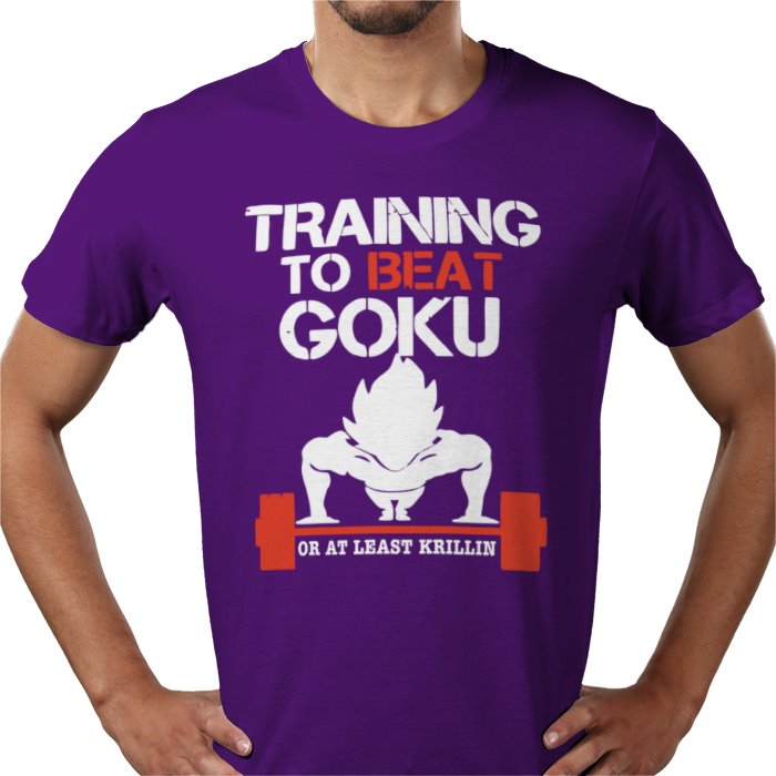Dragon Ball Z Training To Beat Goku T-Shirt | DBZ Gym Motivation Anime Tee
