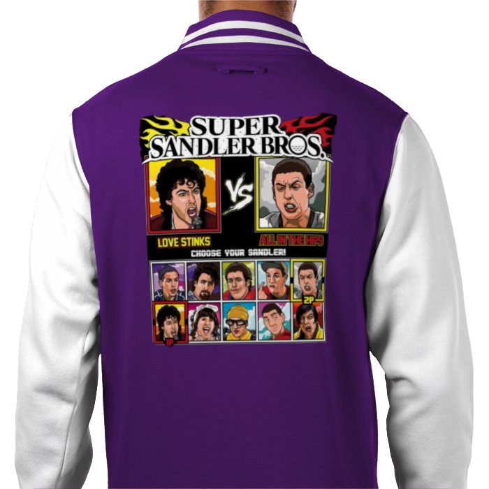 Super Smash Bro's & Adam Sandler - Super Sandler Bro's Varsity Jacket