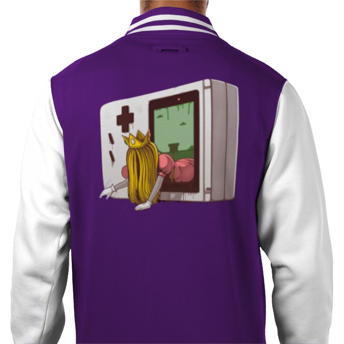 Nintendo Game Boy & Super Mario Bro's & The Ring - Princess Samara Varsity Jacket