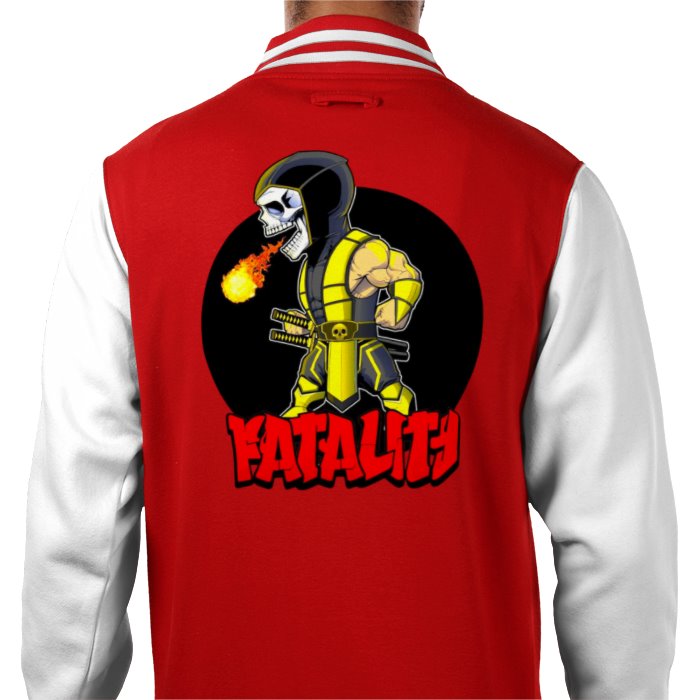 Mortal Kombat - Scorpion Fatality Varsity Jacket