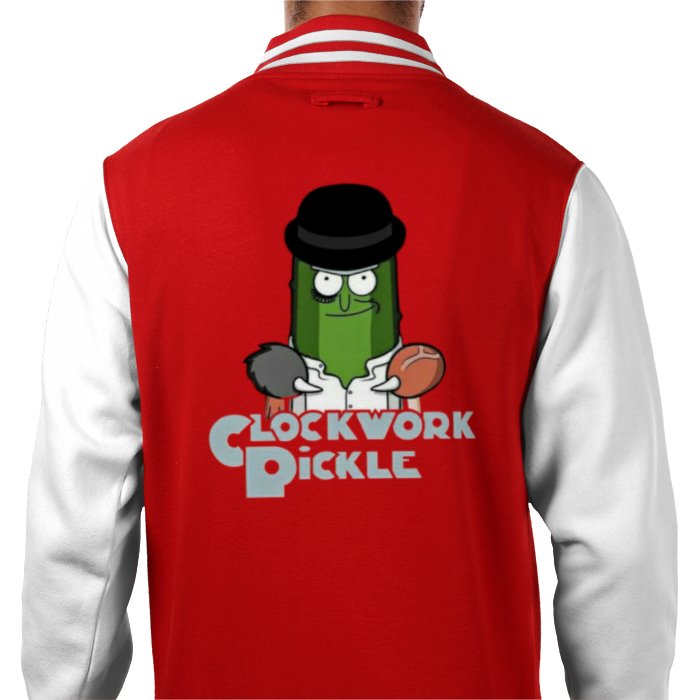 Rick & Morty & A Clockwork Orange - A Clockwork Pickle Varsity Jacket