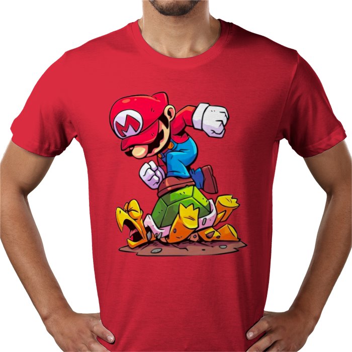 Super Mario Bros — Mario Crushing Turts T-Shirt