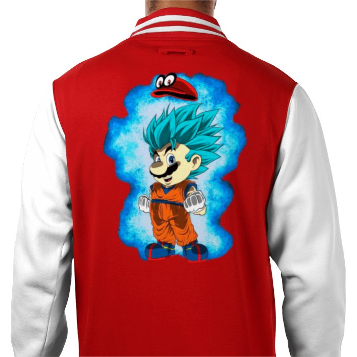 Dragonball Z & Super Mario Bro's - Saiyan Bro's Varsity Jacket