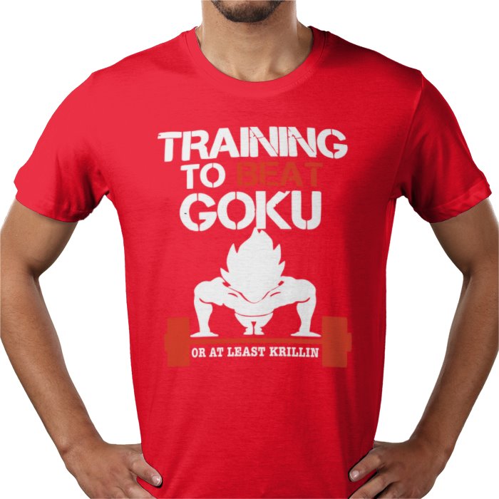 Dragon Ball Z Training To Beat Goku T-Shirt | DBZ Gym Motivation Anime Tee
