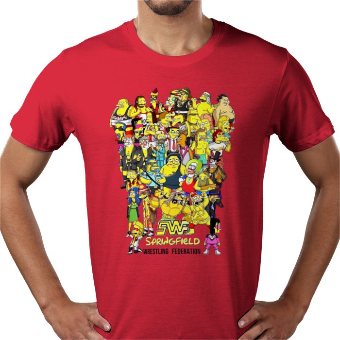 The Simpsons — WWF Parody T-Shirt