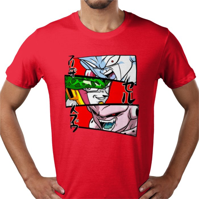 Dragon Ball Z Faces of Evil T-Shirt | DBZ Villains Anime Tee