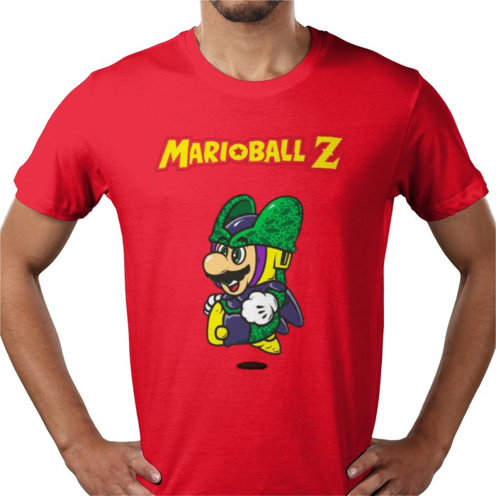Super Mario x Dragon Ball Z Marioball Z T-Shirt | Gaming Anime Mashup Tee