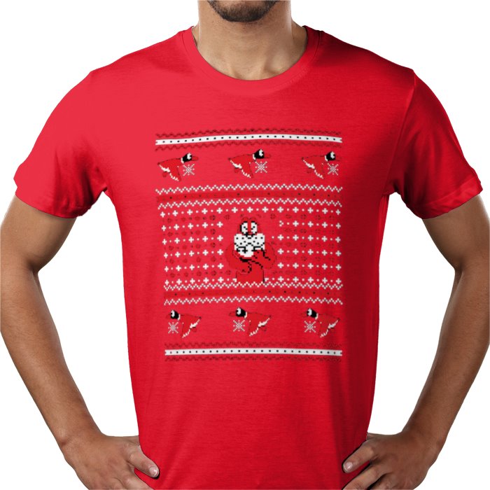 Ugly Jumper Style - Duck Hunt Christmas T Shirt