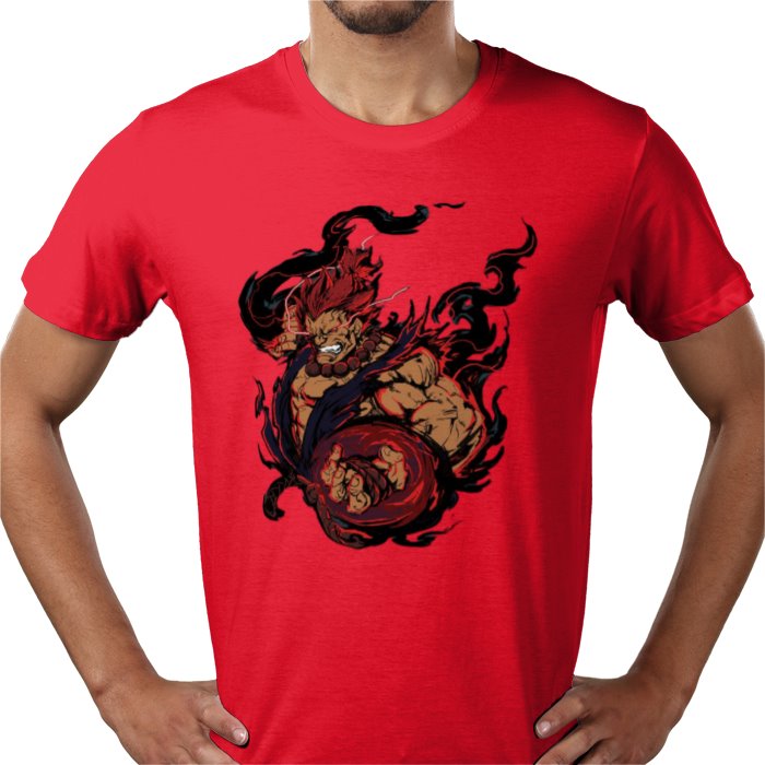 Street Fighter Akuma T-Shirt | Raging Demon Retro Gaming Graphic Tee
