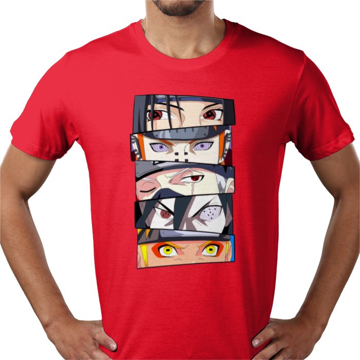 Naruto Eyes T-Shirt | Sharingan & Rinnegan Anime Tee