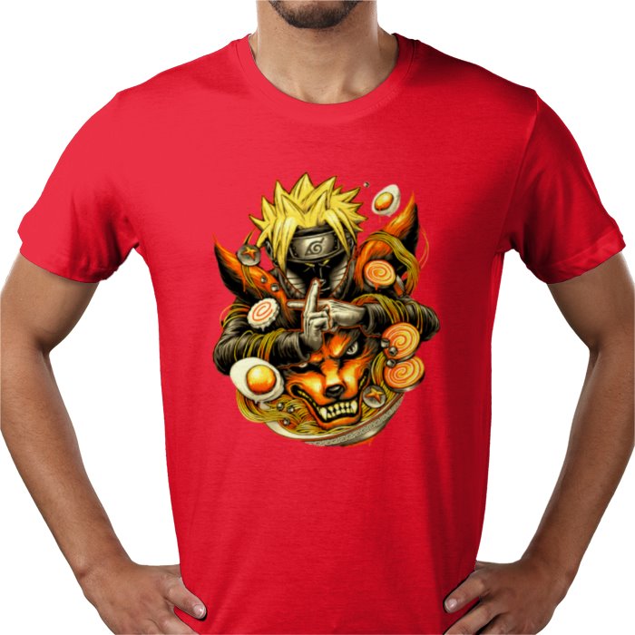 Naruto Nine-Tails Ramen T-Shirt | Ichiraku Ramen Anime Tee