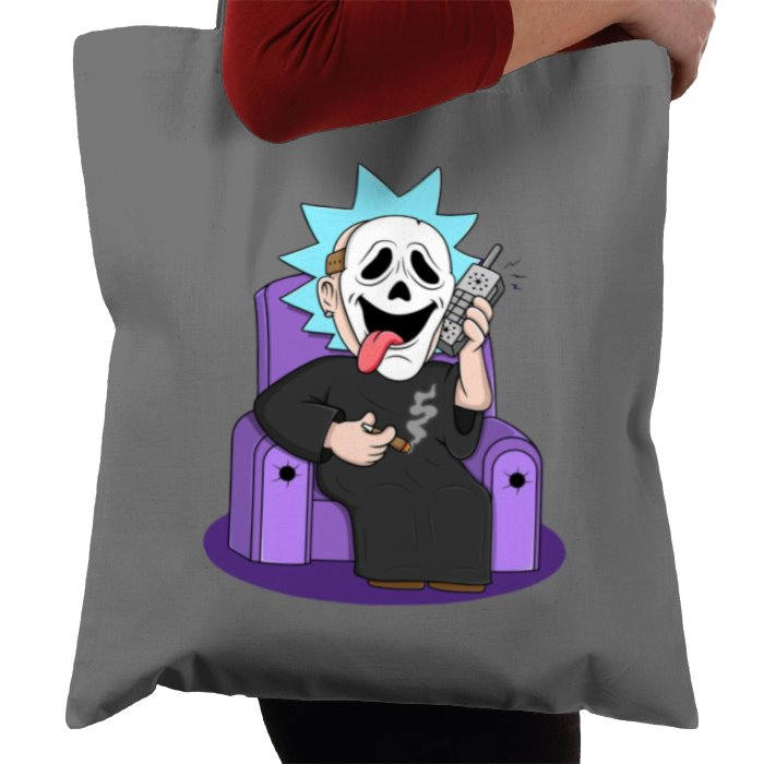 Rick & Morty x Scream - Ghostface Rick Whassup Tote Bag
