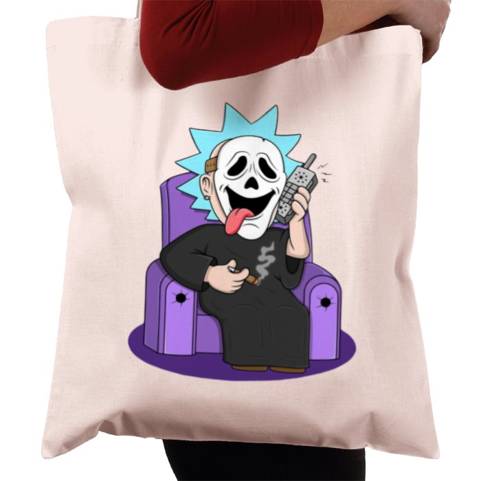 Rick & Morty x Scream - Ghostface Rick Whassup Tote Bag