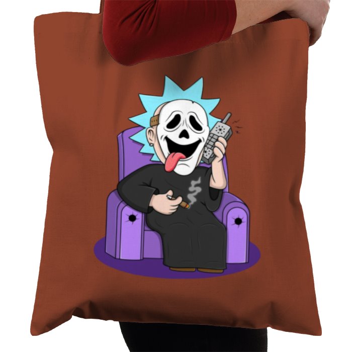 Rick & Morty x Scream - Ghostface Rick Whassup Tote Bag