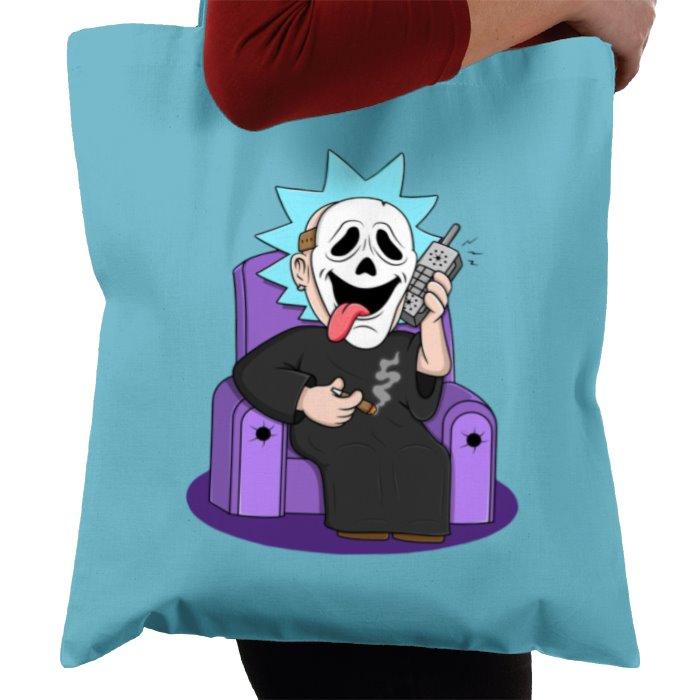 Rick & Morty x Scream - Ghostface Rick Whassup Tote Bag