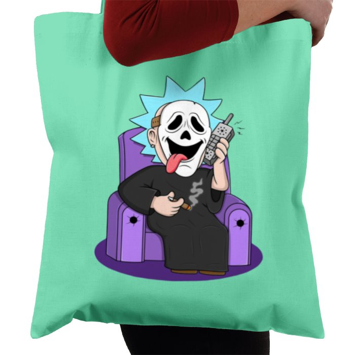 Rick & Morty x Scream - Ghostface Rick Whassup Tote Bag