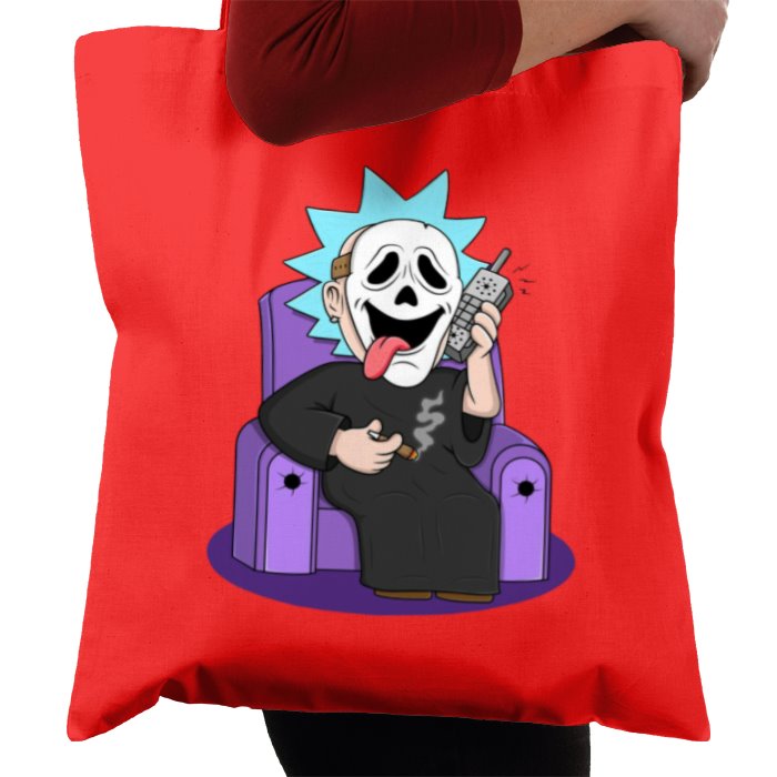 Rick & Morty x Scream - Ghostface Rick Whassup Tote Bag