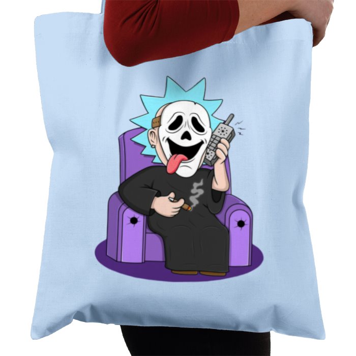 Rick & Morty x Scream - Ghostface Rick Whassup Tote Bag