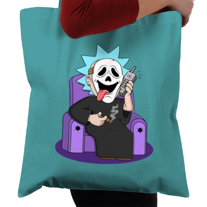 Rick & Morty x Scream - Ghostface Rick Whassup Tote Bag