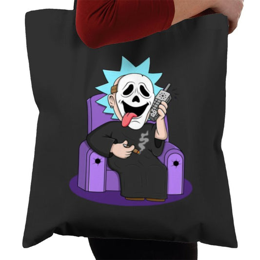 Rick & Morty x Scream - Ghostface Rick Whassup Tote Bag