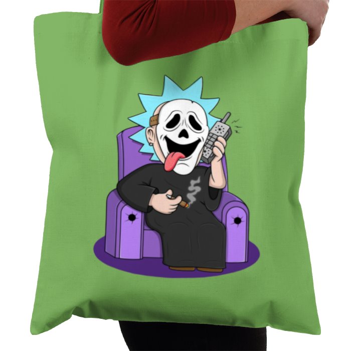 Rick & Morty x Scream - Ghostface Rick Whassup Tote Bag