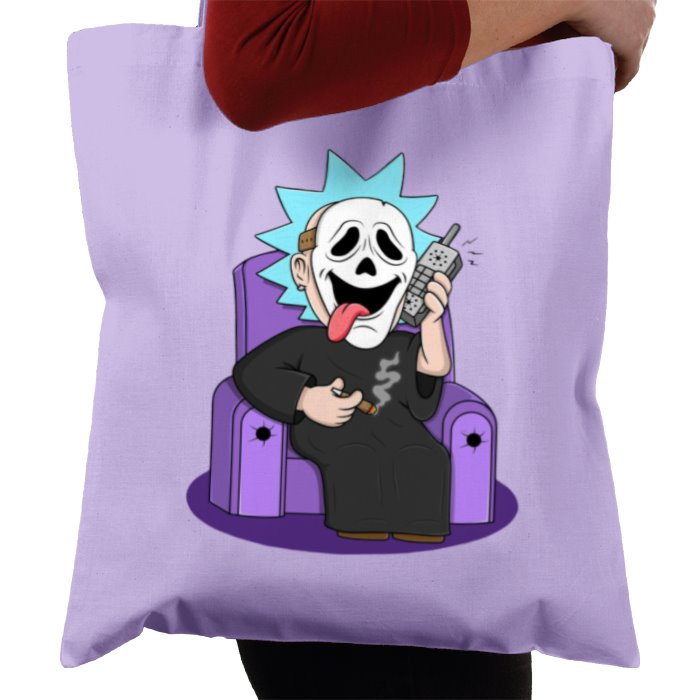 Rick & Morty x Scream - Ghostface Rick Whassup Tote Bag