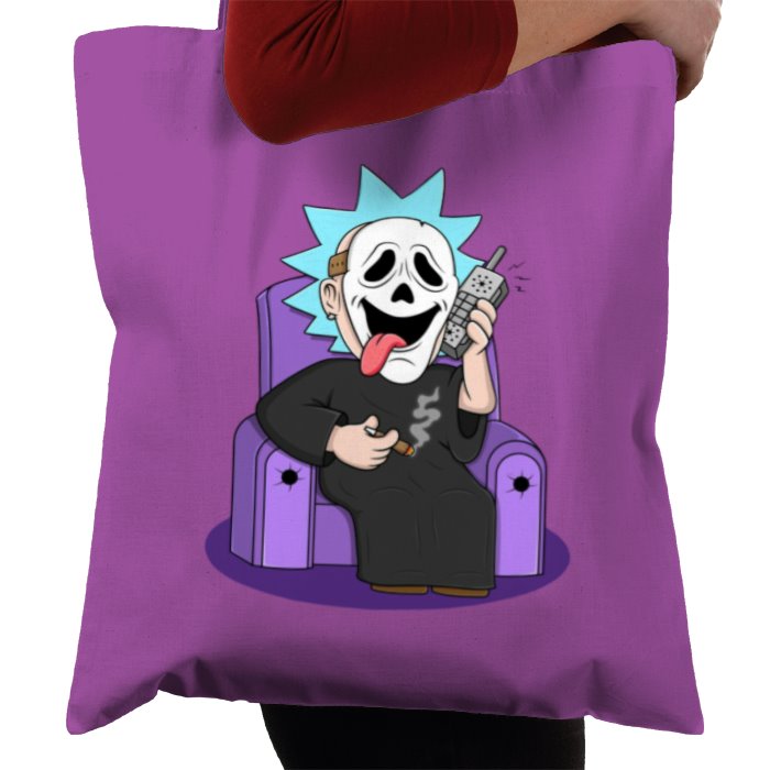Rick & Morty x Scream - Ghostface Rick Whassup Tote Bag