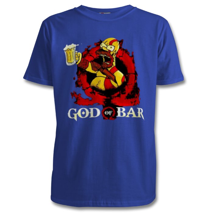 The Simpsons & God Of War - God Of Bar T-shirt