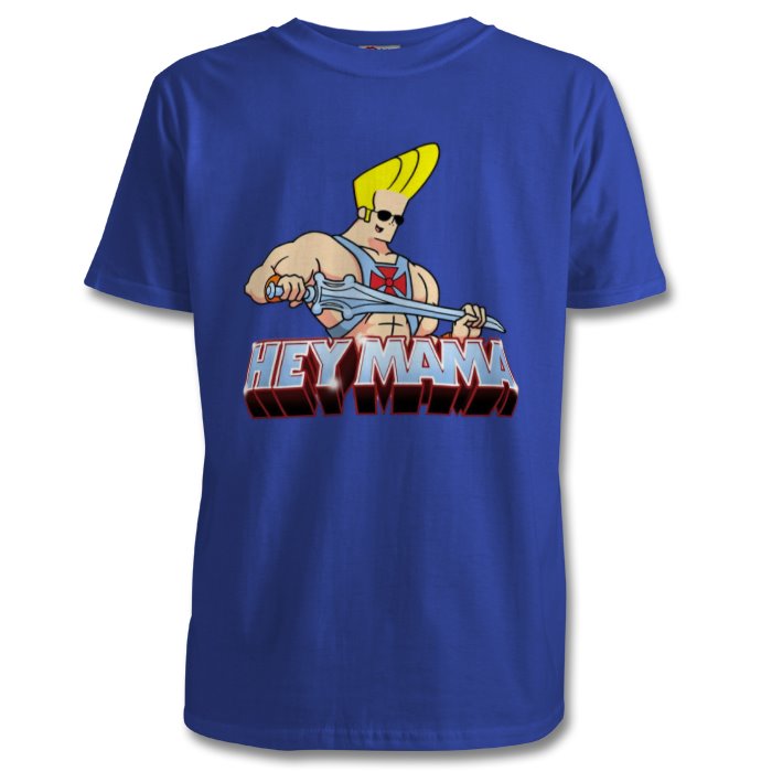 Johnny Bravo & He-Man - Hey Mama T-shirt