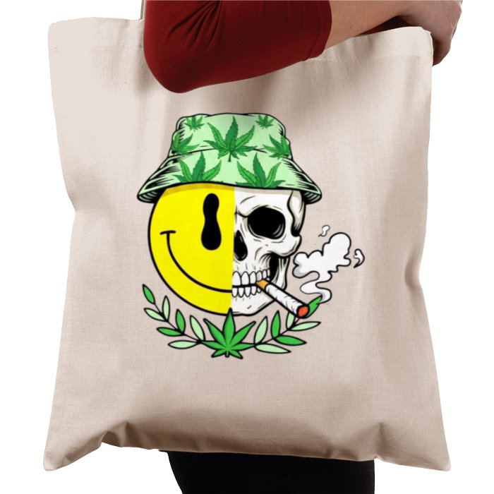 Emoji Skull Tote Bag