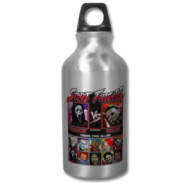 Horror Movies & Street Fighter - Street Frighter Water Bottle