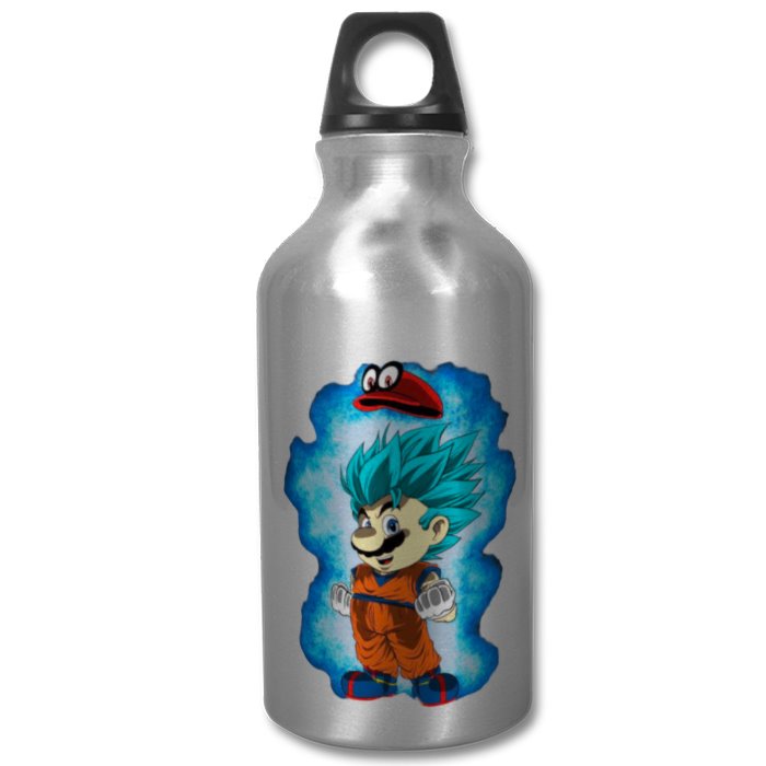 Dragonball Z & Super Mario Bro's - Saiyan Bro's Water Bottle