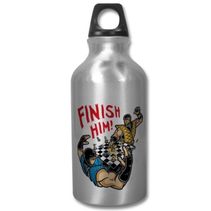 Mortal Kombat - Finish Him Chess Water Bottle