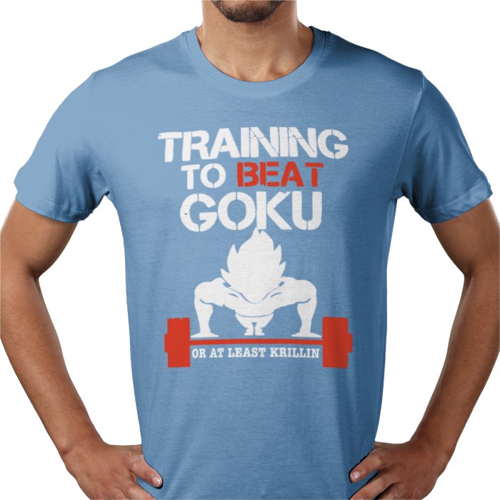 Dragon Ball Z Training To Beat Goku T-Shirt | DBZ Gym Motivation Anime Tee