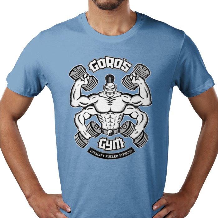 Mortal Kombat Goro's Gym T-Shirt | Retro Gaming Parody Graphic Tee